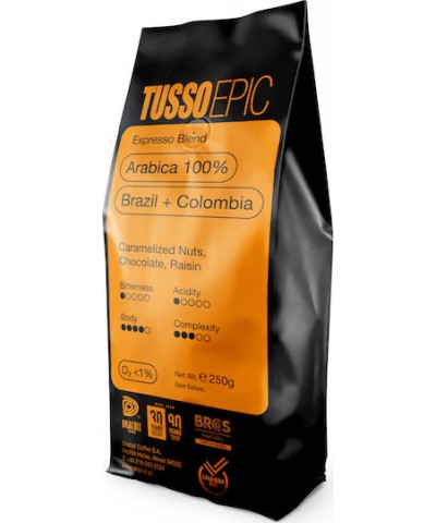 Tusso Epic Espresso Arabica 100% (150gr) Tusso Epic Espresso Arabica 100% (150gr)