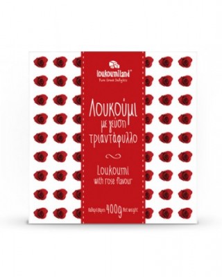 Λουκούμια με γεύση Τριαντάφυλλο Loukoumiland 400gr